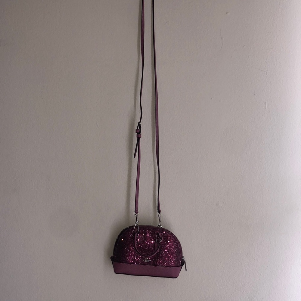 Purple coach bag